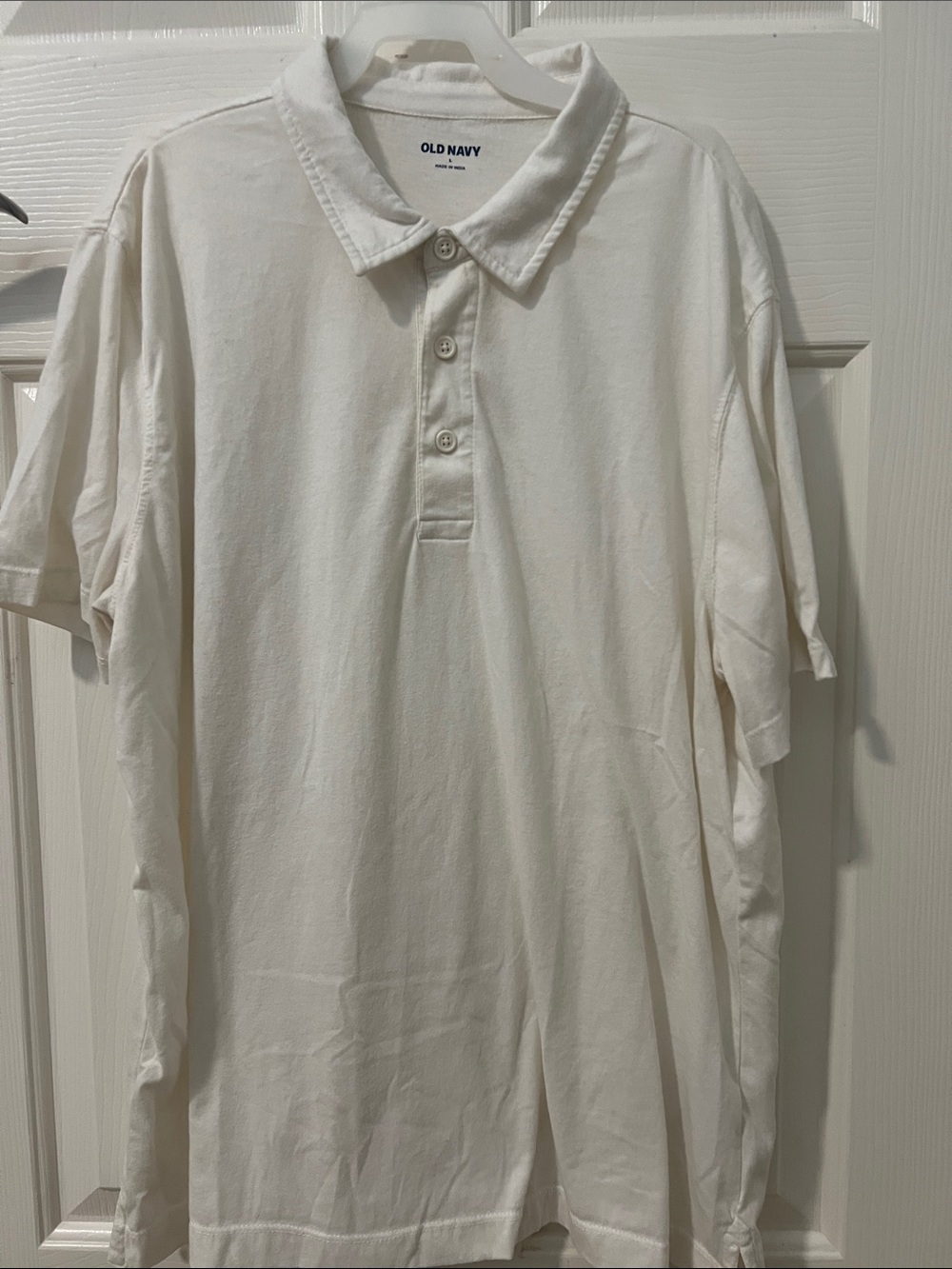 Old Navy Men’s Cream Polo Shirt